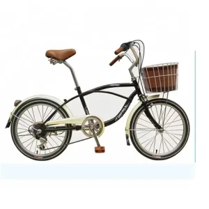 20 Inch Beach Cruiser Bike for Adults Single Speed City Bicycle & Snow Bicycle