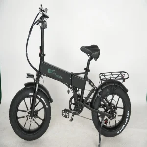 20 Inch Black Electric City Bicycle 250W 750W Folding Bike with Rear Hub Motor 48V 10AH for Adults