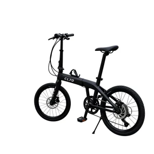 20 Inch Carbon Fiber Folding BMX Bike 8 Speed Disc Brake Shockproof Frame Lightweight Adult 20*2.8 Tires 150kg Titanium