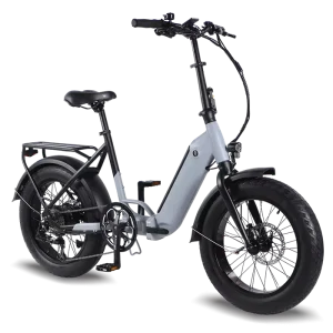 20 Inch Ebike Aluminum Alloy Folding E Bike 250W 500W 750W 1000W Electric Folding Bicycle with Rear Carrier