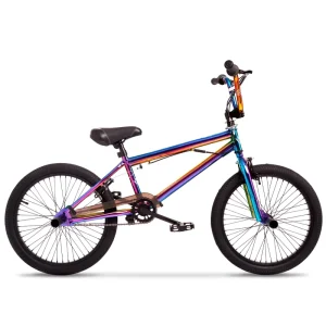 20 Inch Fantasy BMX Child Bicycle Multicolor Iridescent High Carbon Steel Frame BMX Bike