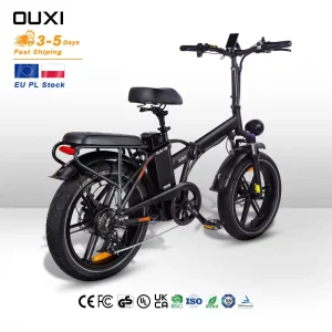 20 Inch Fat Tire Foldable Ebike V9 Fatbike 48V Battery Folding E Bikes for Adults Electrical Bike