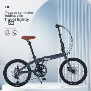 20 Inch Folding Bicycle 7 Speed Aluminum Alloy Lightweight Commuter Bike
