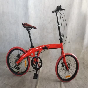 20 Inch Folding Bike 7 Speed Foldable Bicycle with Dual Disc Brake Lightweight Portable Urban Commuter Factory