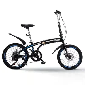 20 Inch Folding Bike Foldable Bicycle Shimano 7 Speed City Bike Lightweight Adult Cycling Factory Price CE Certified