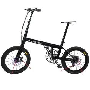 20-Inch Full Carbon Fiber Folding Commuter Bicycle 7 Speed with Variable Speed Rim