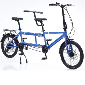 20 Inch Funky Foldable Tandem Bike Tourist Sightseeing Bicycle for 2 Person