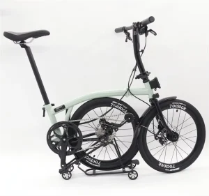 20 Inch High Quality 9-Speed Trifold Bicycle Molybdenum Steel Frame Disc Brake Portable Folding Bike for Leisure Travel