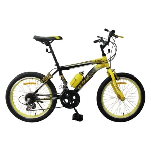 20 Inch Kids Mountain Bike with 21 Speed Gears Steel Fork Double V Brake for Boys and Girls Bead Pedal Type