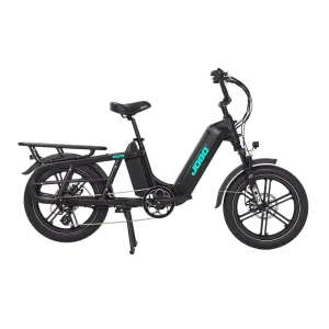 20 Inch Mini Spokless Electric Bike Dual Battery Cargo Bicycle Fat Tire Ebike