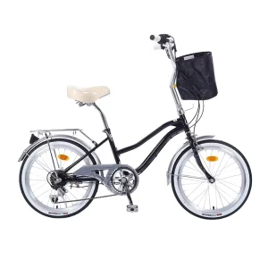 20 Inch Retro Style Cruiser Bicycle Lightweight Commuting Variable Speed City Bike Vehicle Cycle