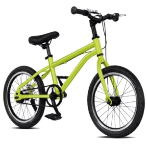 20-Inch Youth Mountain Bike for Boys Aged 6-12 Single Speed with Belt Drive Disc Brake and Steel Fork Ordinary Pedal