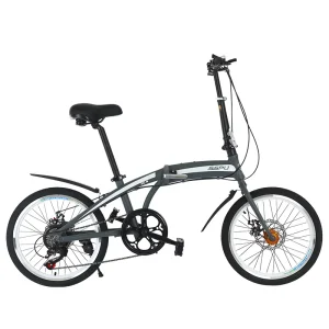 20-inch Disc Brake Super Lightweight Aluminum Alloy OEM Portable Folding Bike for Students Commuting Short Trips