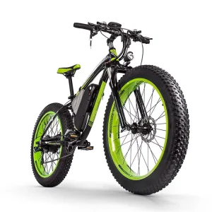 2000W Fat Tire Electric Mountain Bike 48V 25Ah Lithium Battery Full Suspension 26″ Ebike with Hydraulic Disc Brakes US Stock