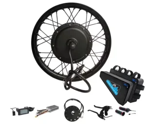 2000w 3000w 5000w 8000w Ebike Conversion Kit Electric Cycle Bike Mtx Wheel Motor With 48v 52v 60v 72v Triangle Bag Case Battery