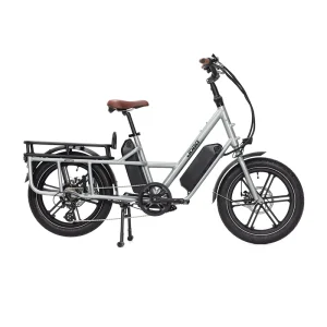 20-Inch 7-Speed 48V 500W Motor Cargo Hybrid Electric Bike Fat-Tire Bicycle