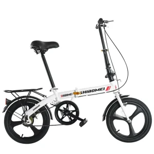 20inch One-wheel Three Knife Aluminum Alloy Folding Bike with 21 Speed Suspension Fork Disc Brakes Custom 3 Knives Rim Foldable