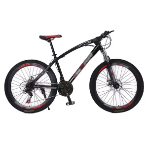 21-Speed Professional Sport Hybrid Bicycle with Front and Rear Mechanical Disc Brakes and Suspension