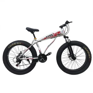 21-Speed 26 Inch Fat Tire Mountain Bikes Men and Women Featuring Steel Front Fork Shock Absorption Disc Brake