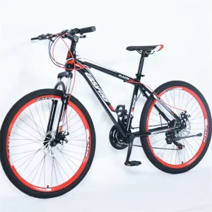 21 Speed Foldable Mountain Bike Men’s Folding Bicycle with Disc Brake and Steel Fork