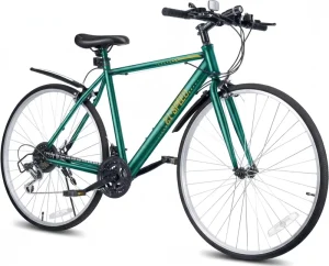 High-Carbon Steel Bicycle, 21-Speed, V-Brake, Hybrid Bicycle, All-Terrain Commuter Bike, OEM/ODM Services