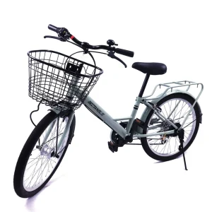 22″ V shaped Outer Six speed Automatic Light Women’s Leisure City Bike Stylish Simple Bicicleta Variable Speed City Bicycles
