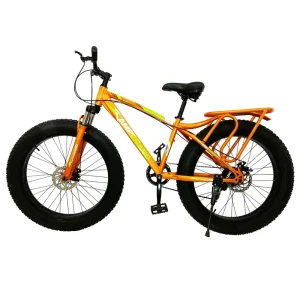 24 26 29 Inch Fat Tire Mountain Bike with Carbon Fibre Fork Suspension 21 Speed