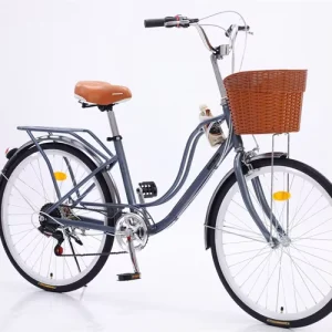 24/26 6-Speed Bicycle, Urban Hybrid Bicycle for Women
