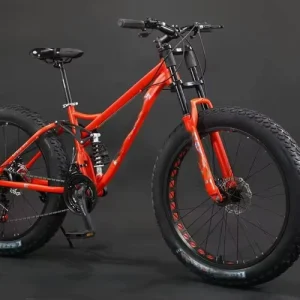 24/26 Inch Full Suspension Fat Tire Mountain Bike 7/21/24/27/30 Speed Steel Fork Off Road MTB Bicycle