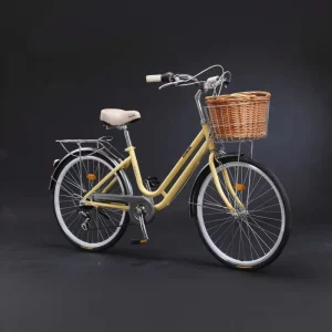 24 & 26 Inch Women’s Cruiser Bicycle, Urban Leisure Commuter Bike with Classic Design for Daily Use