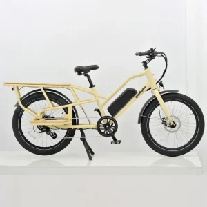 24 Inch 7 Speed Aluminum Alloy Long Tail Cargo Bike 48V 15Ah 500W with LCD Display