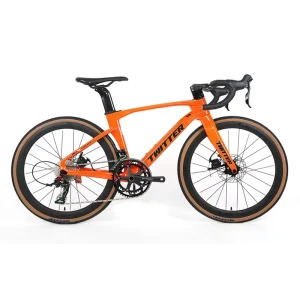 24 Inch Disc Brake Gravel Women’s Road Bike Carbon Fiber Frame 700c Aluminum Wheels 24 Speed Ordinary Pedal