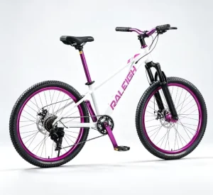 24 Inch Kids Mountain Bike Shock Absorbing Disc Brake Youth Bicycle for Boys Girls Over 10 Years Old Junior High Students