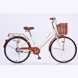 24 Inch Lady City Bike Carbon Steel Frame Single Speed Bicycle for Women Urban Leisure Riding Factory Price