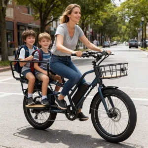 24 Inch Steel Frame Electric Bicycle 250W Cargo Electric Bike with 50KM Long Range