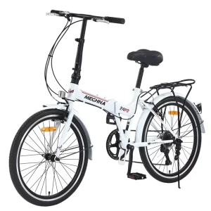 24 Inch Youth Mountain Bike Steel Frame Shimano 7 Speed Transmission Dual V Brakes for Teenagers Riding