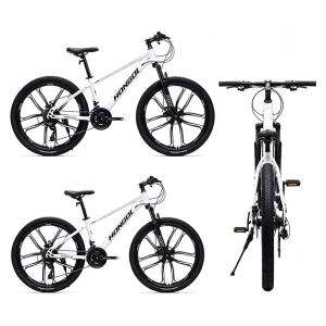 24 inch 24-speed Magnesium Alloy 10-spoke Mountain Bike High Carbon Steel Frame Disc-brake Adult Off-road Bicycle