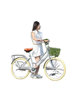 24 inch Retro Bike for Women Adult Mopeds for Students Variable Speed Scooters Lady Bikes