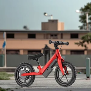 24V Lithium Battery 100W Brushless Motor Kids Electric Bike No Pedal 12km Range 13-15km/h Max Speed Electronic