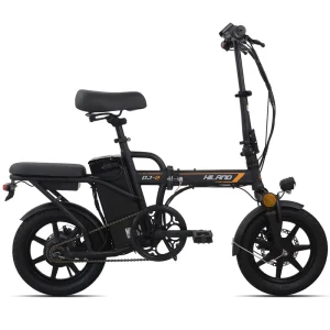 250W 14″ Mini Ebike Foldable Fat Tire Electric Bike with 2 Seat for Youth
