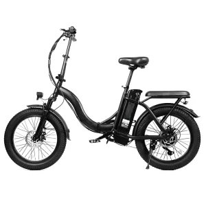 Hybrid Electric Bicycle, Folding 250W Fat-Tire Electric Bicycle, 36V City Folding Fat-Tire Road E-Bike, City Electric Bicycle