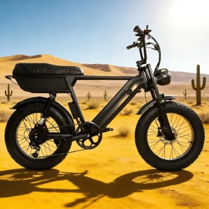250W Women’s Electric Fitness Bicycle, 48V Lithium Battery, Folding Hybrid Electric Bicycle with Shimano 7-Speed Derailleur and Front and Rear Suspension