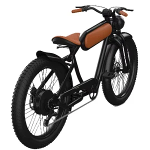 250W Retro Vintage Bobber Beach Cruiser Moped Adult Fat Tire Electric Bike 73 Bicycle Elektrische Fiets