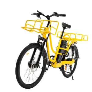 26″*1.95 Wheel 500W 48V 20Ah 50km h Aluminum Alloy Frame Full Suspension 7 Speeds Electric Cargo Bike Electric Delivery Bike