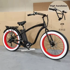 City Fat-Tire Electric Bicycle 26-Inch Off-Road Electric Bicycle City Battery Road Electric Bicycle Beach Bicycle Electric Cruiser