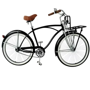 26-Inch Women’s City Cruiser Fixed-Gear Steel-Frame Beach Cruiser Bike