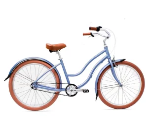 Colorful 26-Inch Unisex Stylish Comfortable Adult Beach Cruiser Bicycle with Women’s Belt Drive