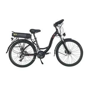 26*2.1 Inch Women Style Electric Hybrid Bike with Powerful Motor