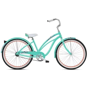 Custom 26-Inch Single-Speed City Bicycle with Aluminum Alloy Rims and Steel Fork
