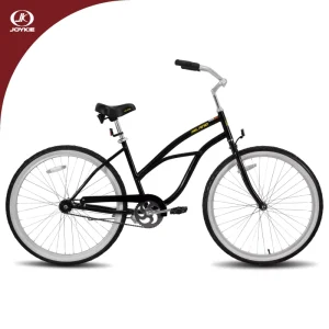 26 28 Inch Bicycle Single Speed Beach Cruiser Bike with Aluminum Steel Fork Red Men’s Ladies’ Cruiser Bike